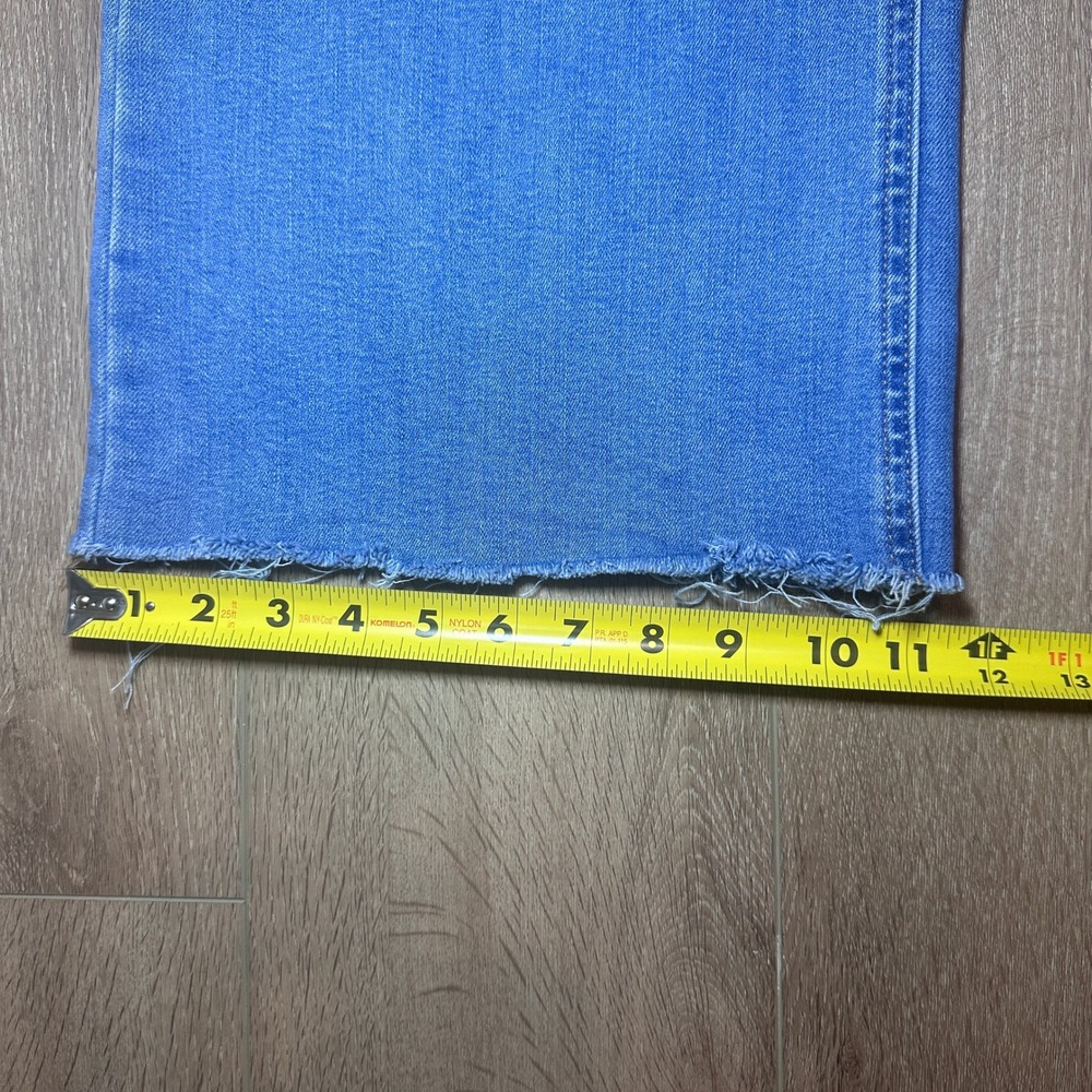 Universal Thread Jeans Womens High Rise Everyday Wide Leg Raw Hem Blue Denim 6R - Picture 11 of 11